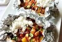 Grilled Pineapple BBQ Chicken Foil Packets