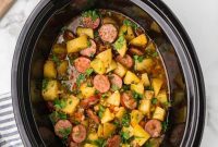 Slow Cooker Sausage and Potatoes
