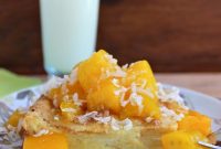 Coconut Bread Pudding with Mango Sauce Recipe