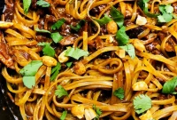 Slow Cooker Hoisin Peanut Noodles Recipe