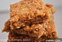Chewy Caramel Oat Bars Recipe with Gooey Center