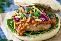 Thai Turkey Burgers with Sweet Chili Glaze
