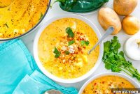 Creamy Mexican Street Corn Chowder Recipe with Cotija