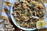 Brown Butter Mushroom Orzo with Crispy Sage
