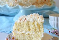 Moist Coconut Layer Cake with Coconut Buttercream
