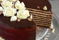 Layered Russian Chocolate Spartak Cake Recipe