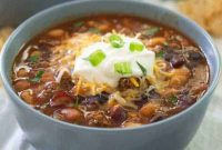 Taco Soup Recipe with Ground Beef, Beans and Cheese