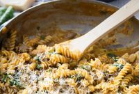Creamy Pumpkin Pasta with Spicy Sausage Recipe