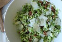 Shaved Brussels Sprouts Salad with Crispy Bacon