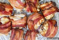Crispy Air Fryer Bacon-Wrapped Stuffed Chicken Breast