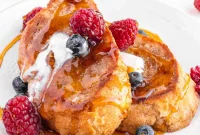 Vegan French Toast Recipe with Cinnamon Maple Syrup