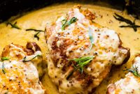 Pan-Seared Chicken Thighs in Creamy Mustard Sauce
