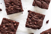 Fudgy Flourless Peanut Butter Brownies