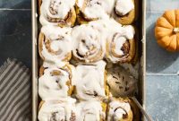 Pumpkin Cinnamon Rolls Recipe with Sourdough Discard