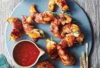 Bacon-Wrapped Jalapeño Shrimp with Cherry Cola BBQ Sauce Recipe