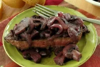 Beef with Burgundy Mushroom Sauce Recipe