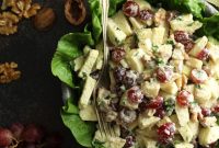 Vegan Waldorf Salad Recipe with Apples, Celery and Walnuts