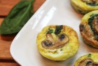 Mini Mushroom and Spinach Quiche Cups