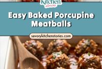 Quick Baked Porcupine Meatball Recipe for Busy Weeknights