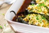 Oven-Baked Chorizo and Butternut Squash Chiles Rellenos