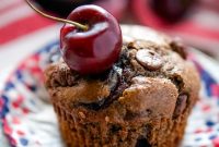 Homemade Cherry Chocolate Muffins Recipe