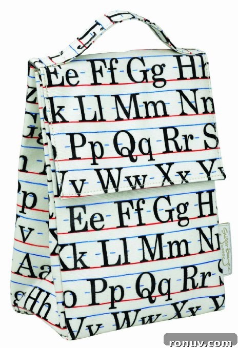 alphabet lunch sack