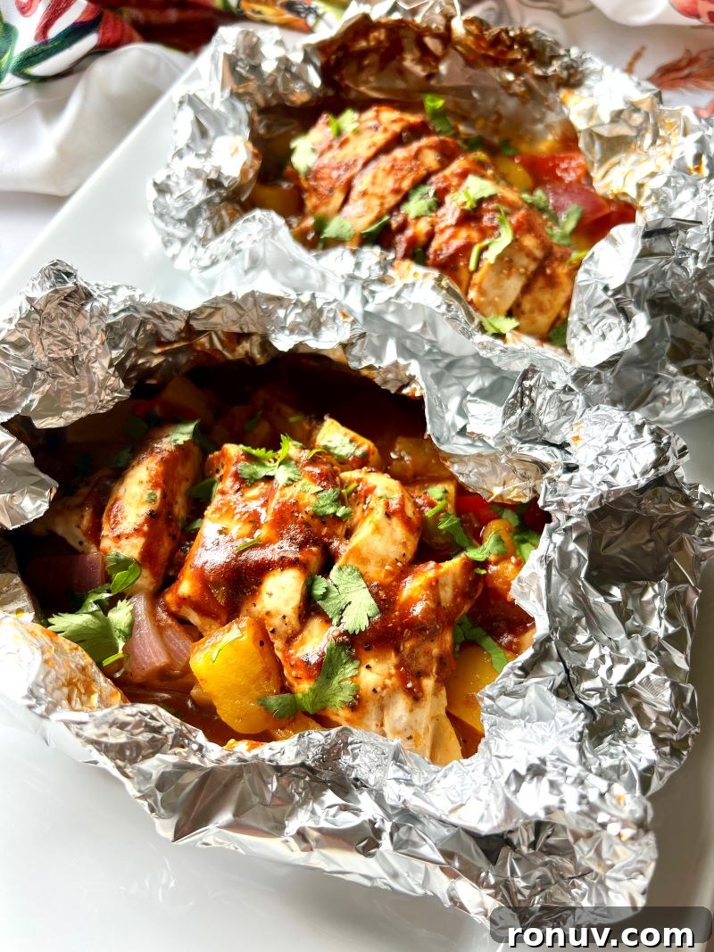 Grilled Pineapple BBQ Chicken Foil Packets 2 Pineapple BBQ Chicken Foil Pack on the grill