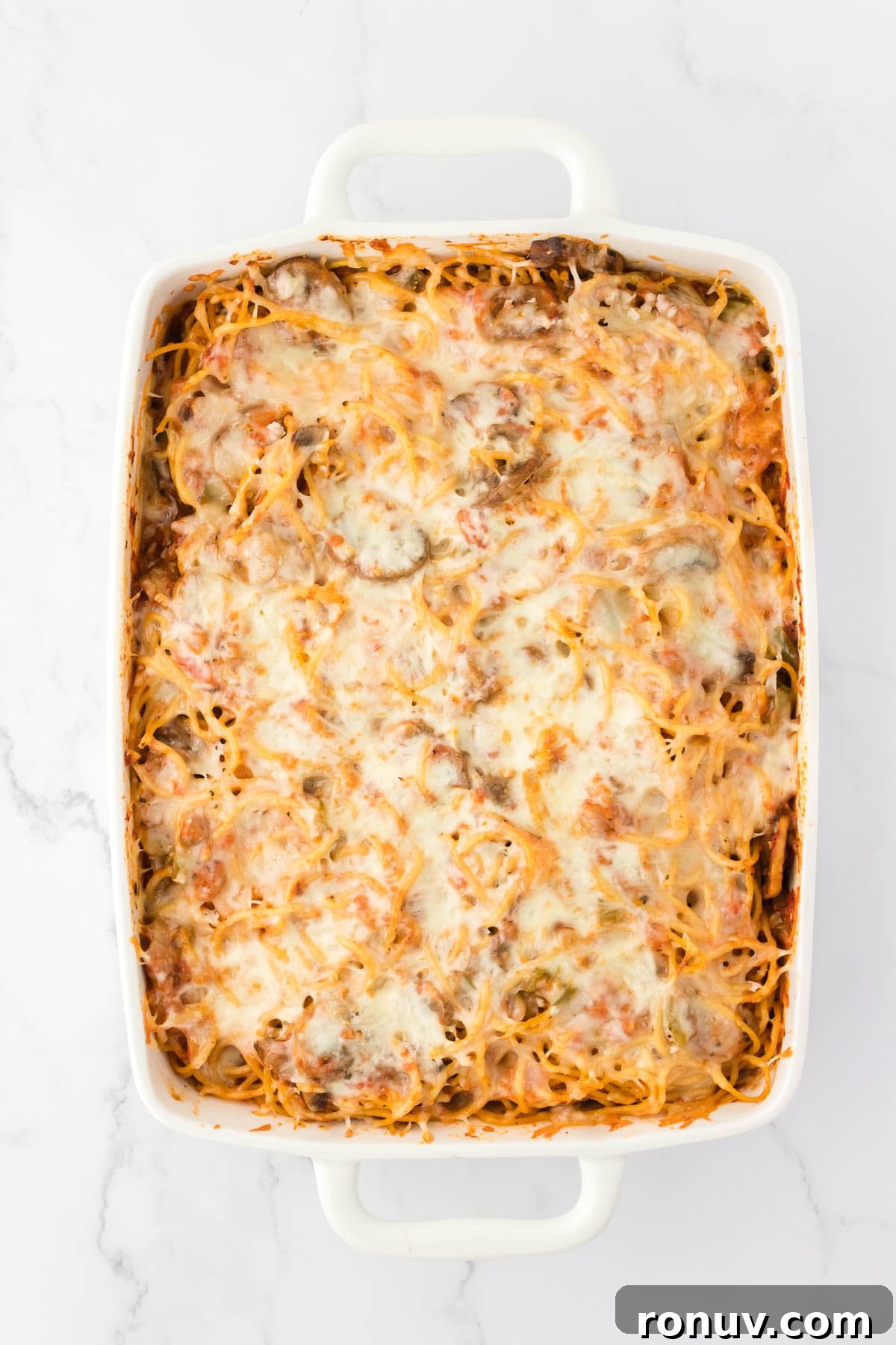vegetarian baked spaghetti