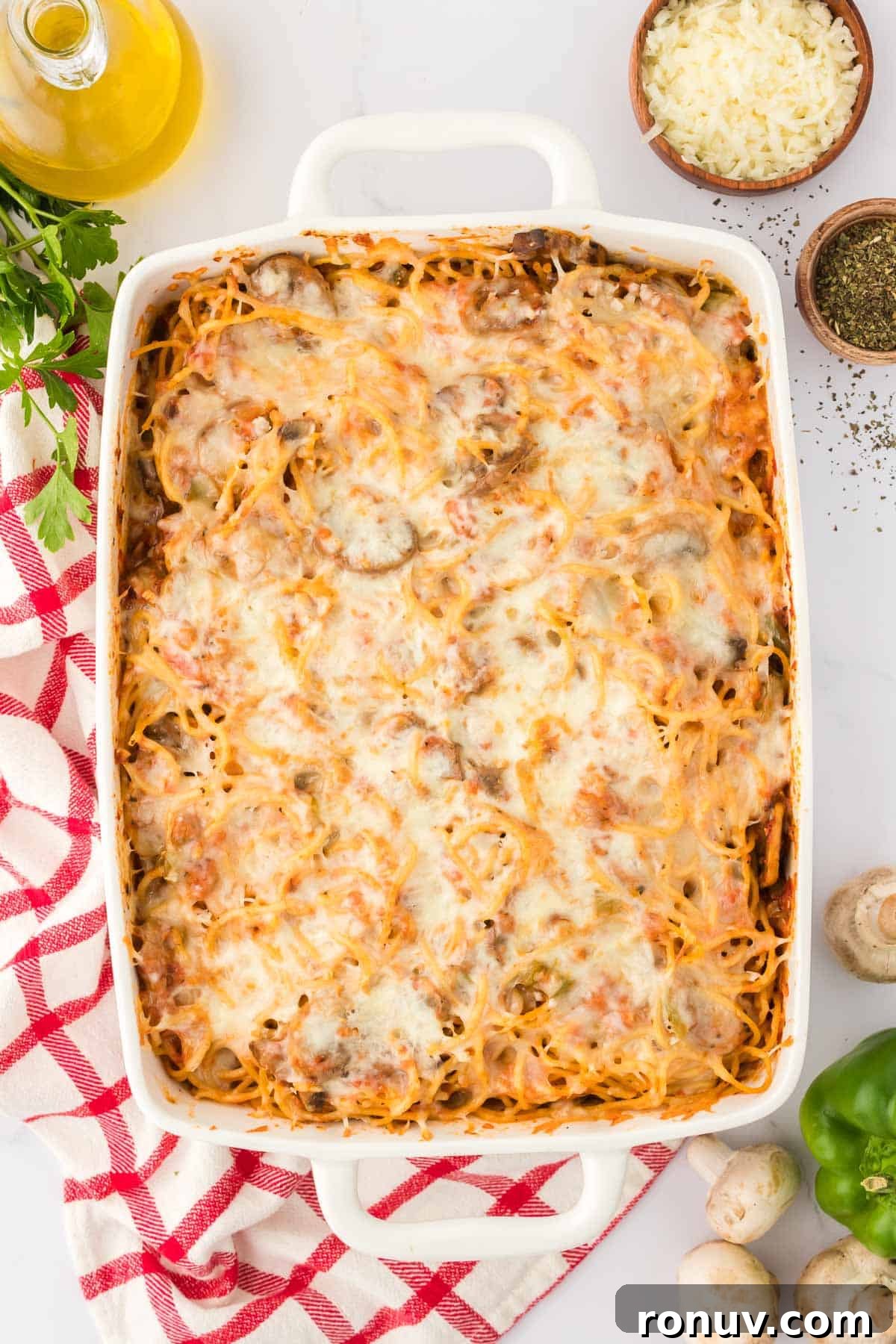 vegetarian baked spaghetti
