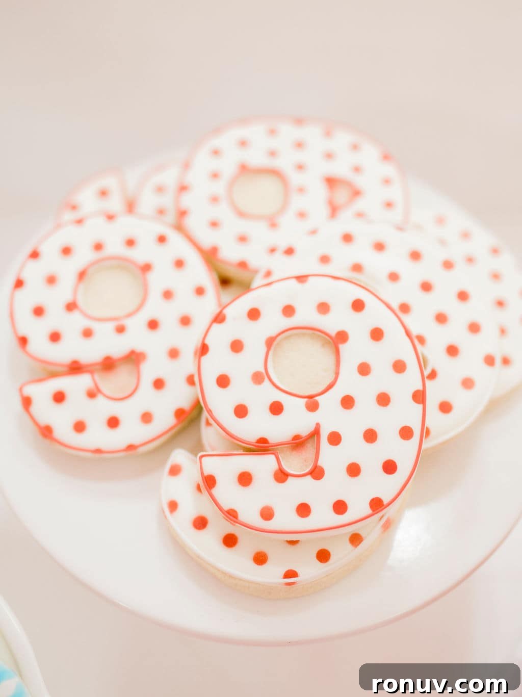 Target-Themed Birthday Party Ideas and Decor 9 dots on cookies