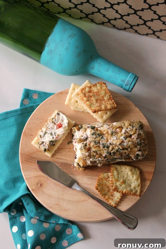 Nutty Olive Cheese Log