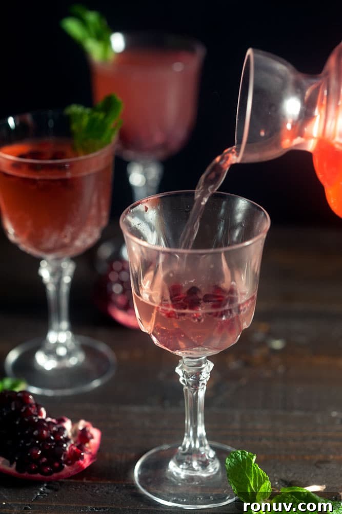 Sparkling Pomegranate Rum Punch Cocktail Recipe 3 Sparkling Pomegranate Tangerine Rum Punch for the Holidays