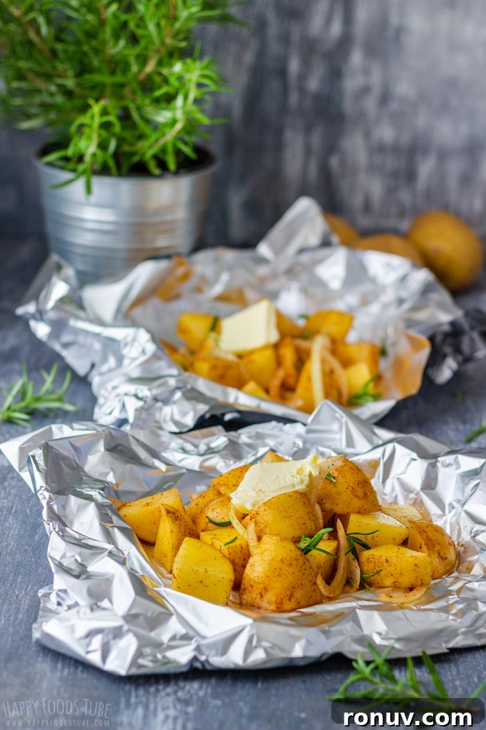 Crispy Campfire Potatoes Recipe 6 Steps How to Make Campfire Potatoes - Add Butter
