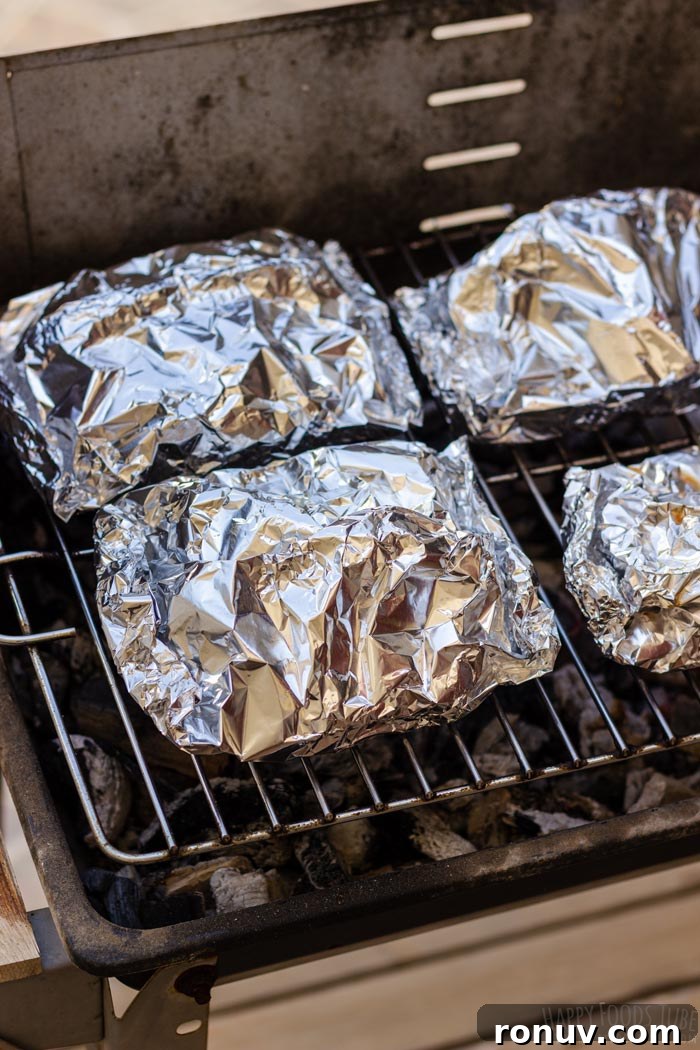 Crispy Campfire Potatoes Recipe 8 Campfire Potatoes in Foil on the Grill