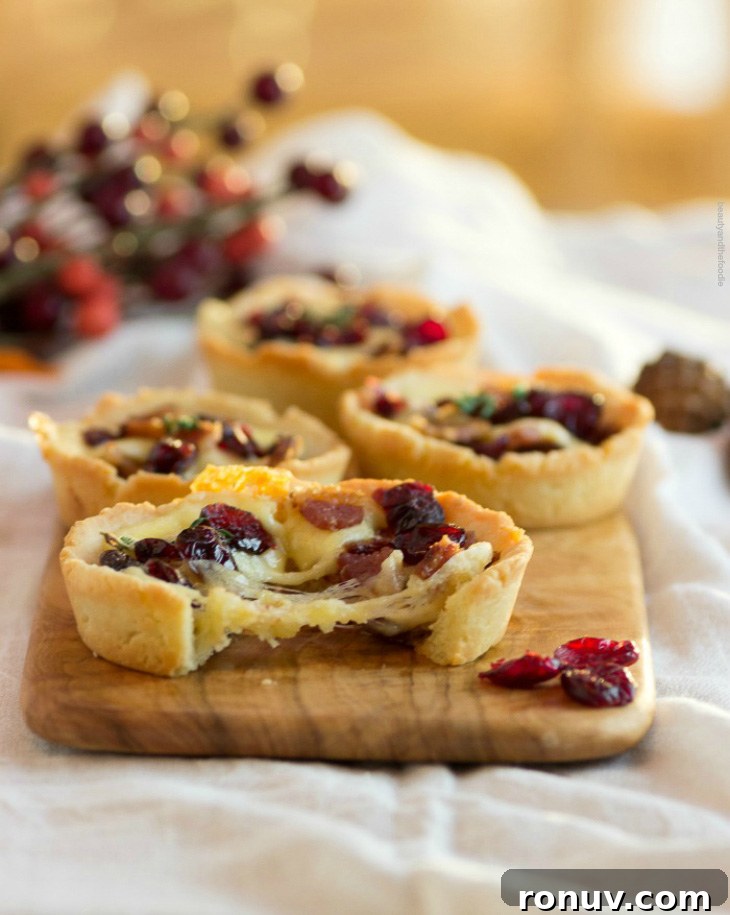 Mini Bacon, Cranberry and Cheese Tartlets Recipe 3 Savory Bacon Cranberry Cheese Tartlets- Low Carb , Keto, & Gluten Free. #mahonmenorca #sponsored