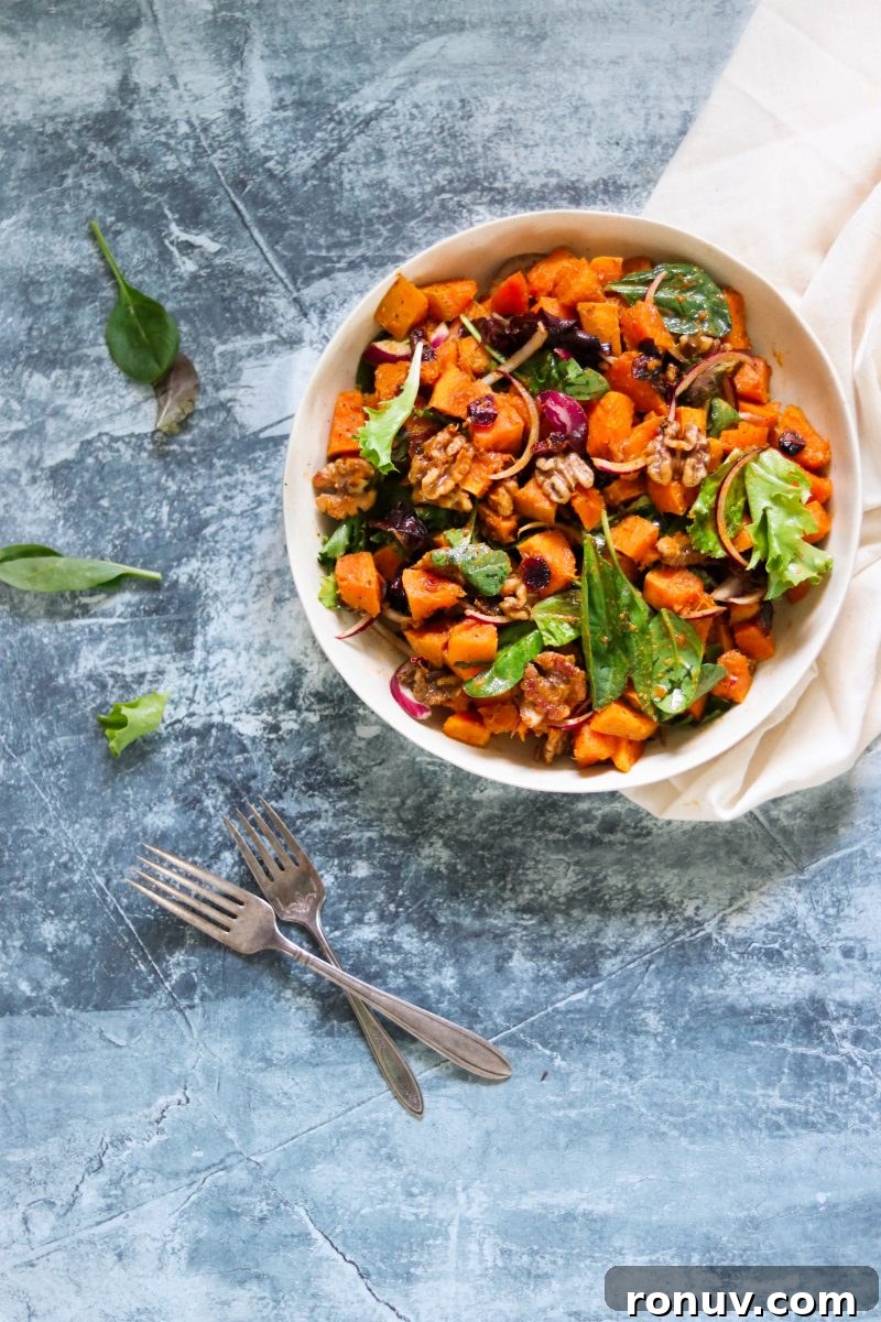 Whole30 Roasted Squash Salad - Paleo and Vegan Recipe 5 img 12358 4