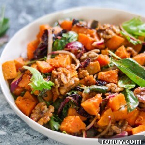 Whole30 Roasted Squash Salad - Paleo and Vegan Recipe 7 img 12358 6