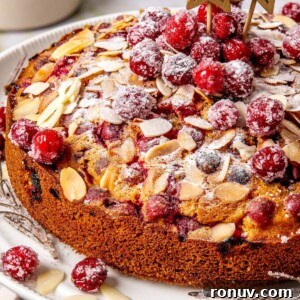 Cranberry Almond Cake - Olivia Adriance