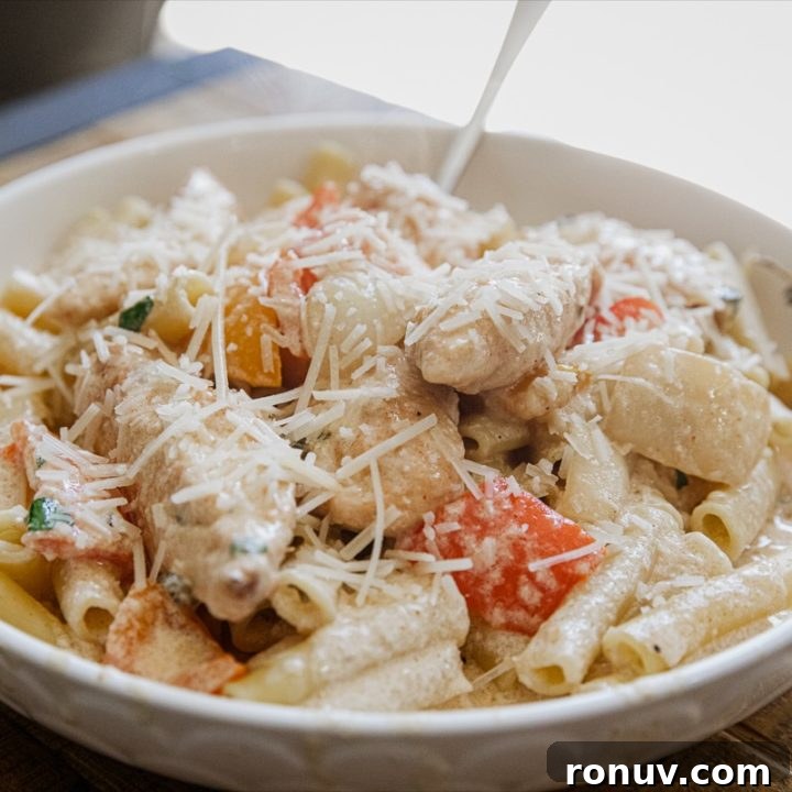 Traeger Creamy Chicken Pasta