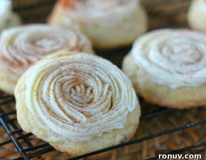 Cinnamon Bun Cookies Recipe: Soft, Swirled Cinnamon Treats 5 Cream Cheese Frosted Cinnamon Bun Cookies