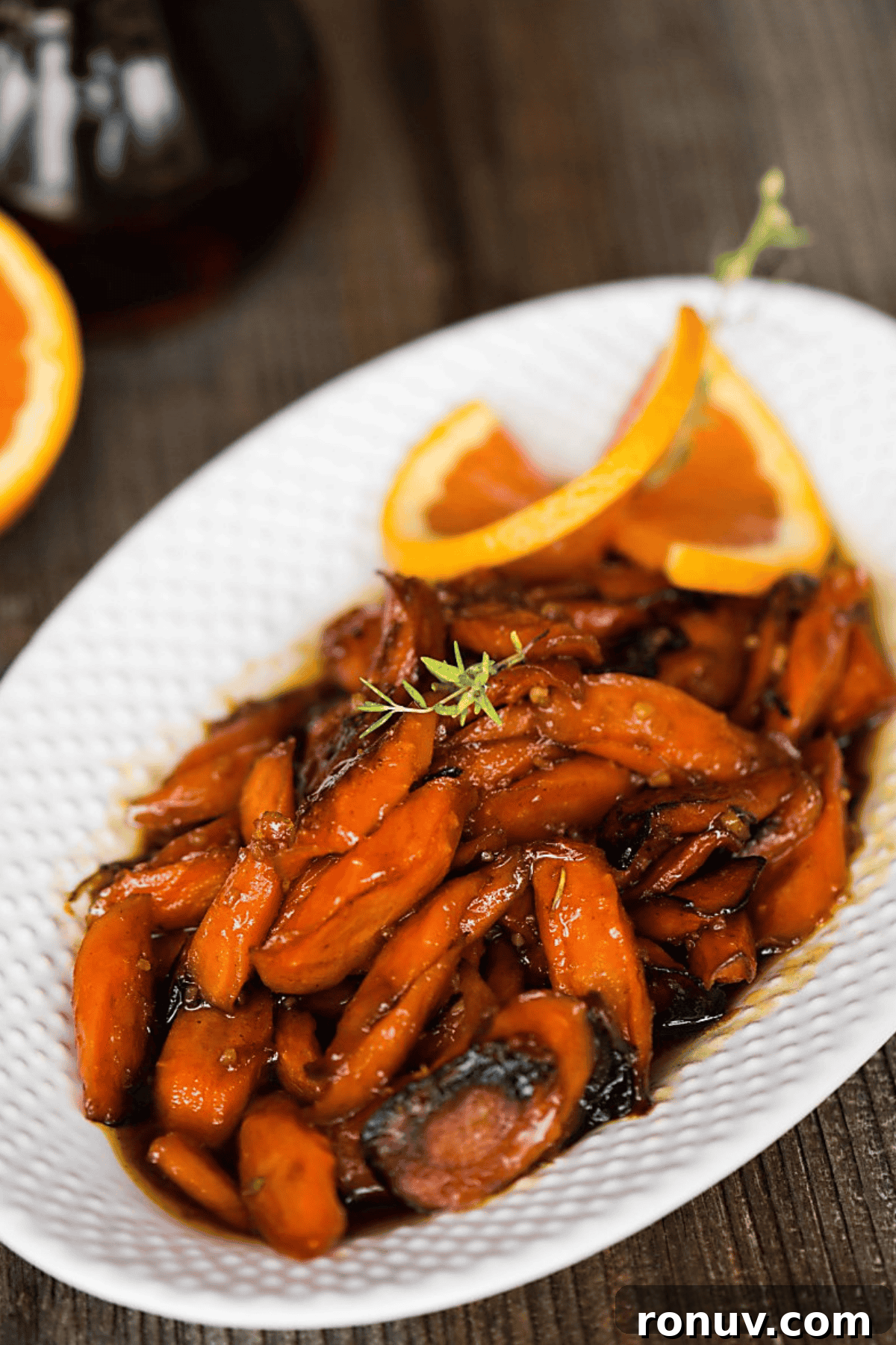 Maple-Glazed Roasted Carrots 2 maple roasted carrots.
