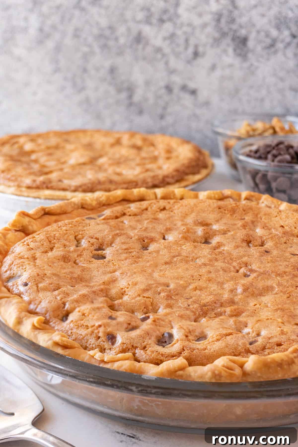Classic Toll House Chocolate Chip Pie Recipe 5 whole uncut pies