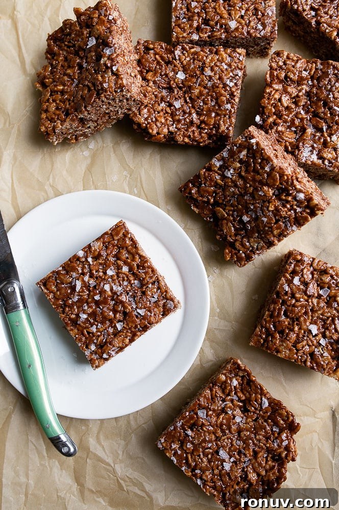 No-Bake Chocolate Rice Krispies Treats Recipe 4 copycat-little-debbie-star-crunch