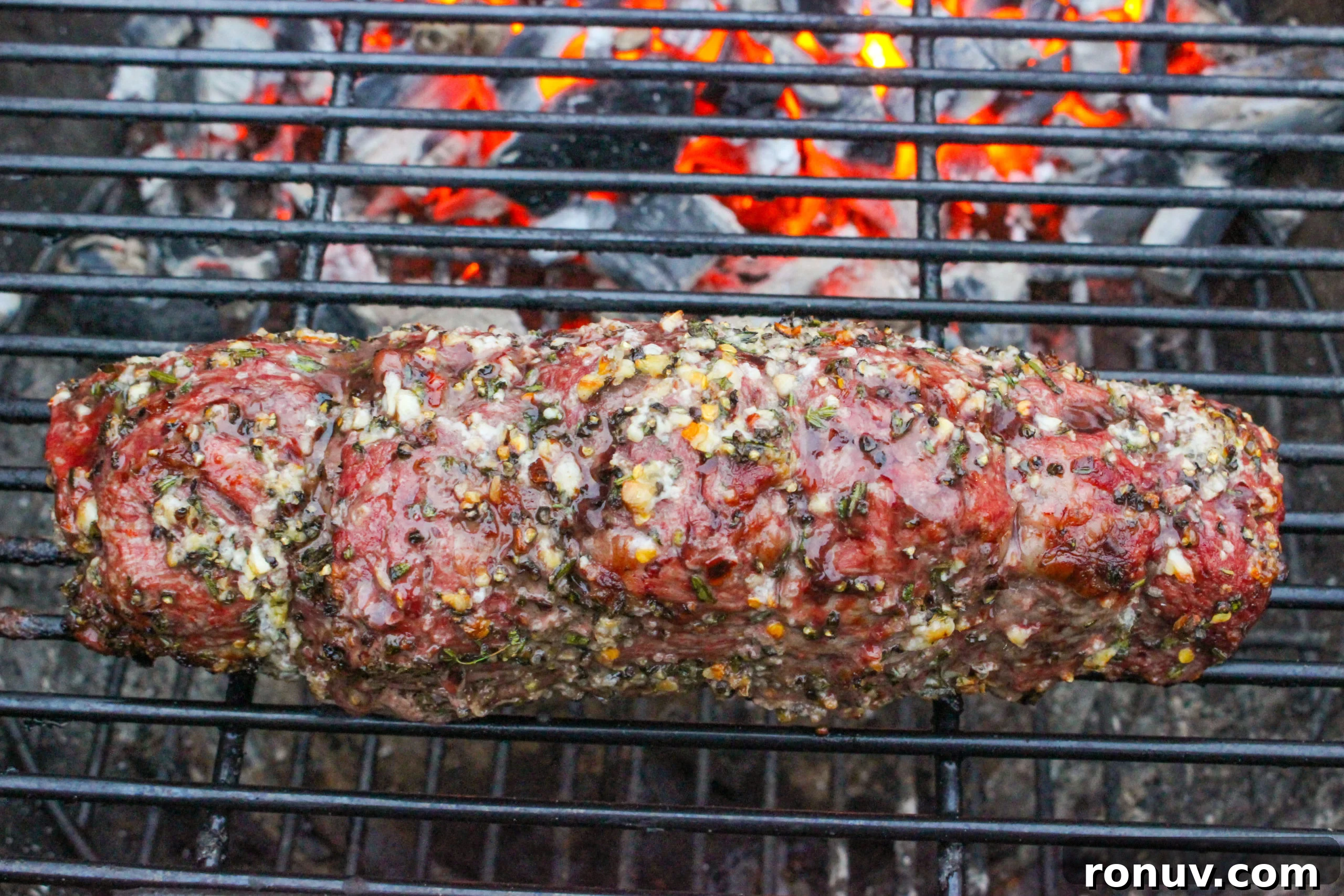 Herb-Crusted Bison Tenderloin Recipe 3 Preparing the herb crust