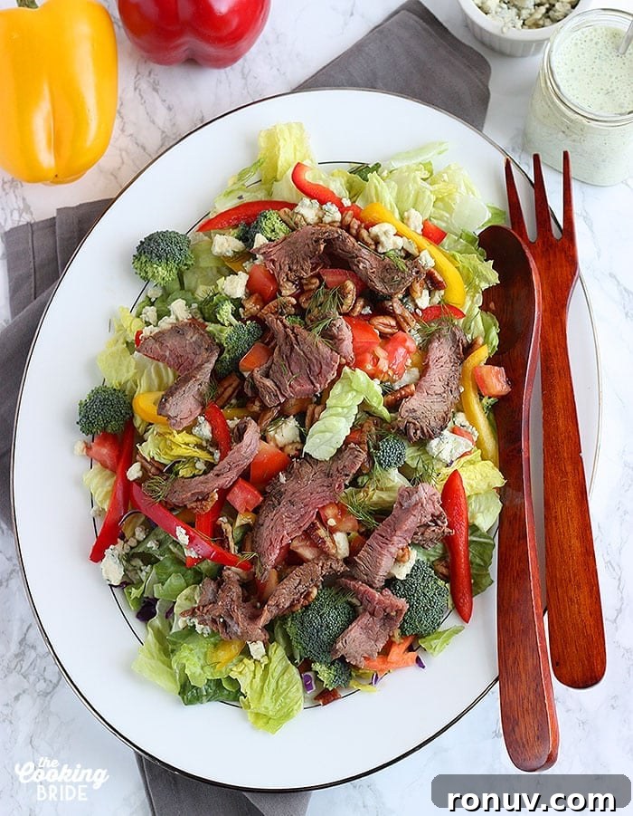 Blackened Steak Salad with Blue Cheese and Arugula 2 Steak Salad Recipe