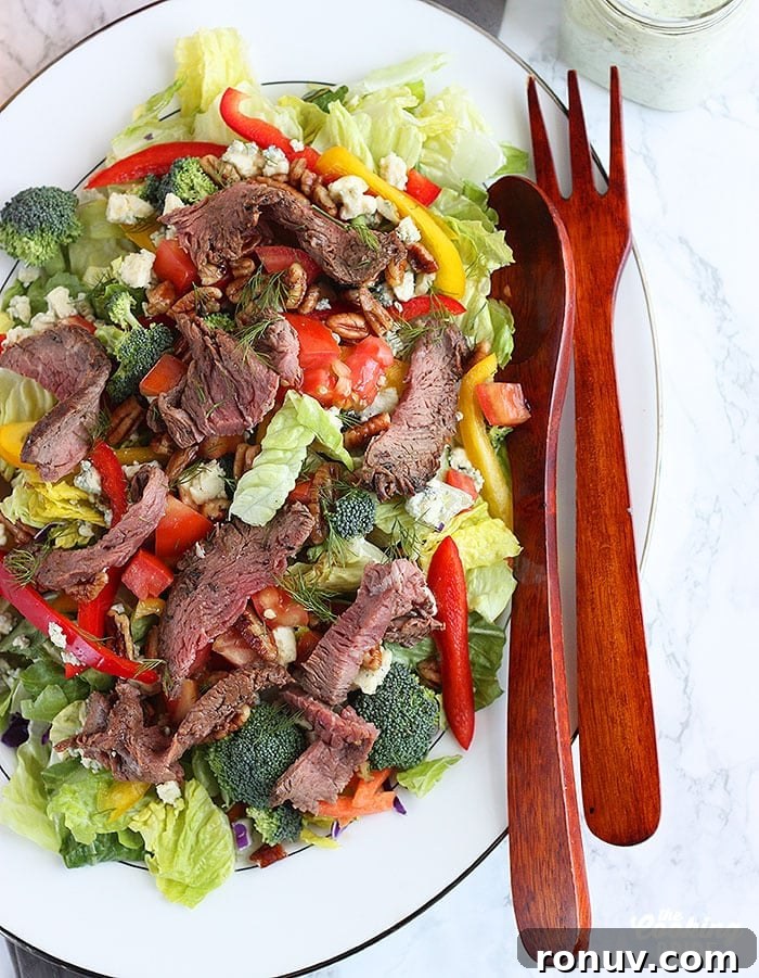 Blackened Steak Salad with Blue Cheese and Arugula 3 Steak Salad Recipe