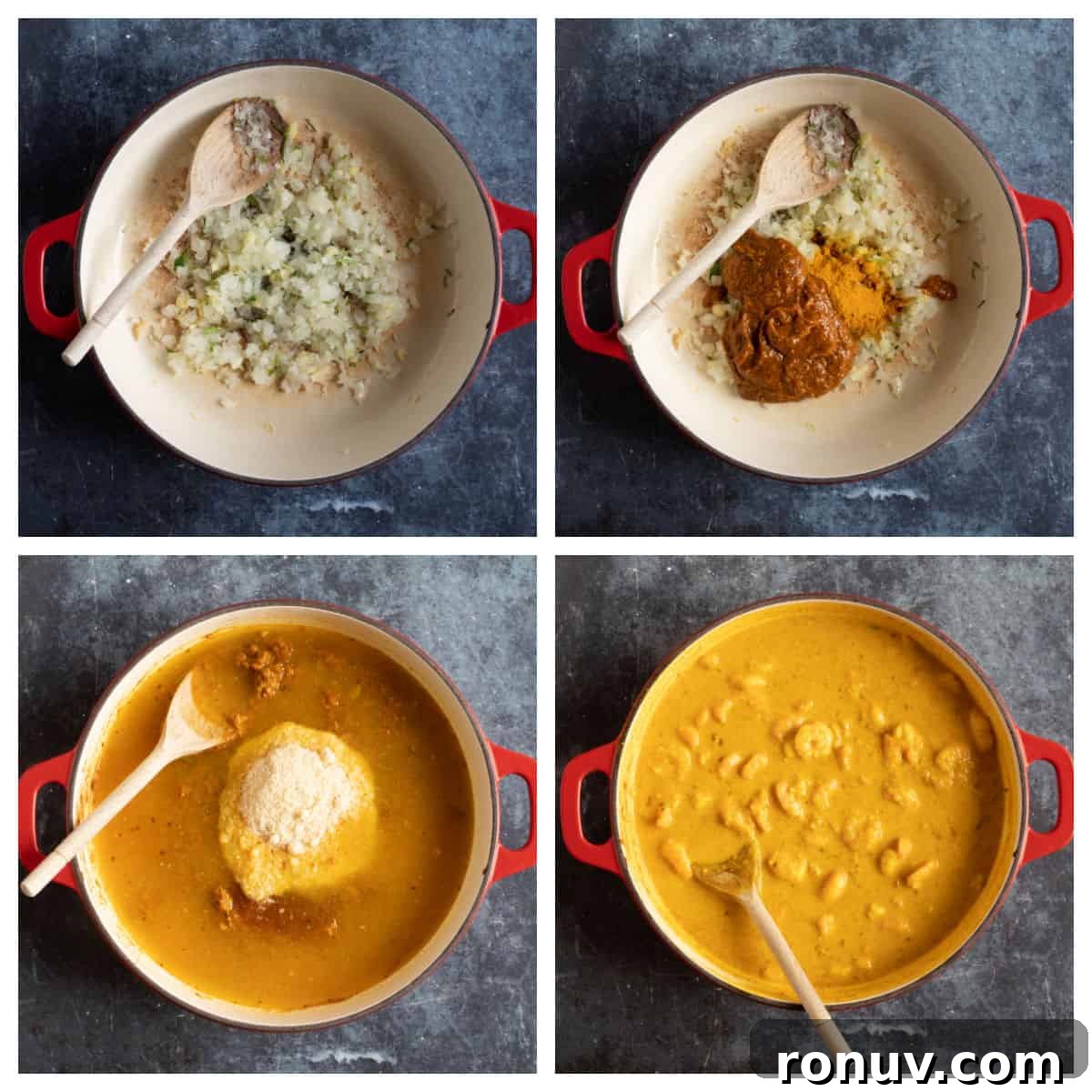 Creamy Prawn Korma Recipe 4 Step-by-step photo instructions for making prawn korma.