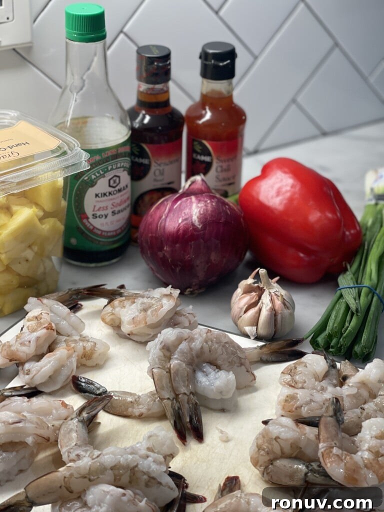 sweet and sour grilled shrimp
