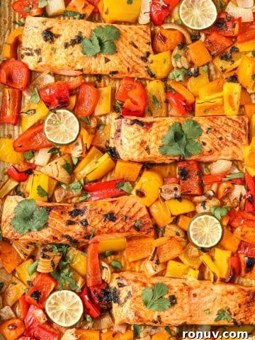 Creamy Boursin Spaghetti Squash Recipe 9 Cilantro lime salmon on a plate.