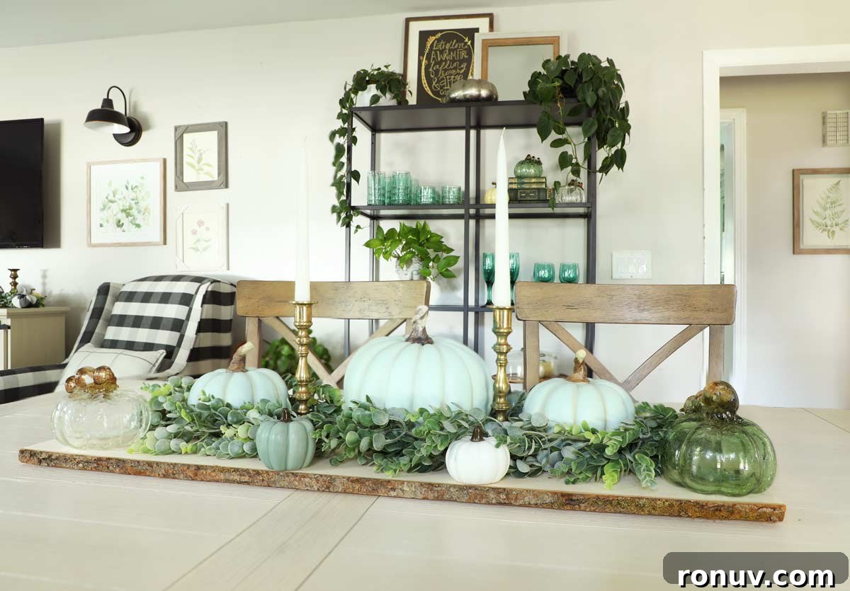 Teal Fall Decor Ideas to Refresh Your Autumn Home 8 Teal Fall Farmhouse Decor